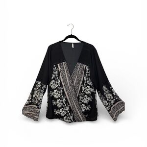 Floral Black Women's Top